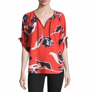 Yumi Kim Red Floral Joey Top